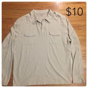 Long sleeve polo shirt